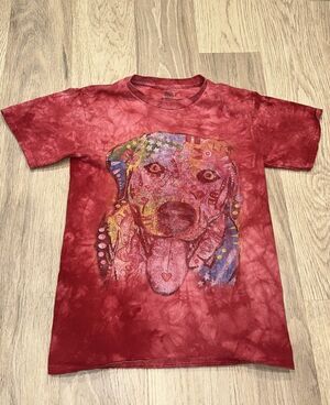 The Mountain Dean Russo Dog Graphic T Shirt Tie Dye Size Small